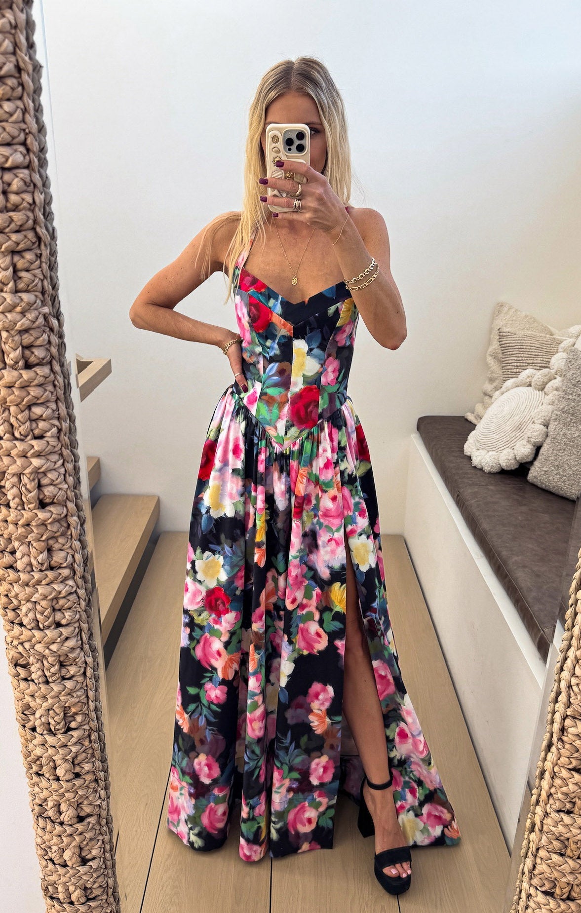 Abigail Maxi Dress ~ Moonlit Garden Gala Taffeta