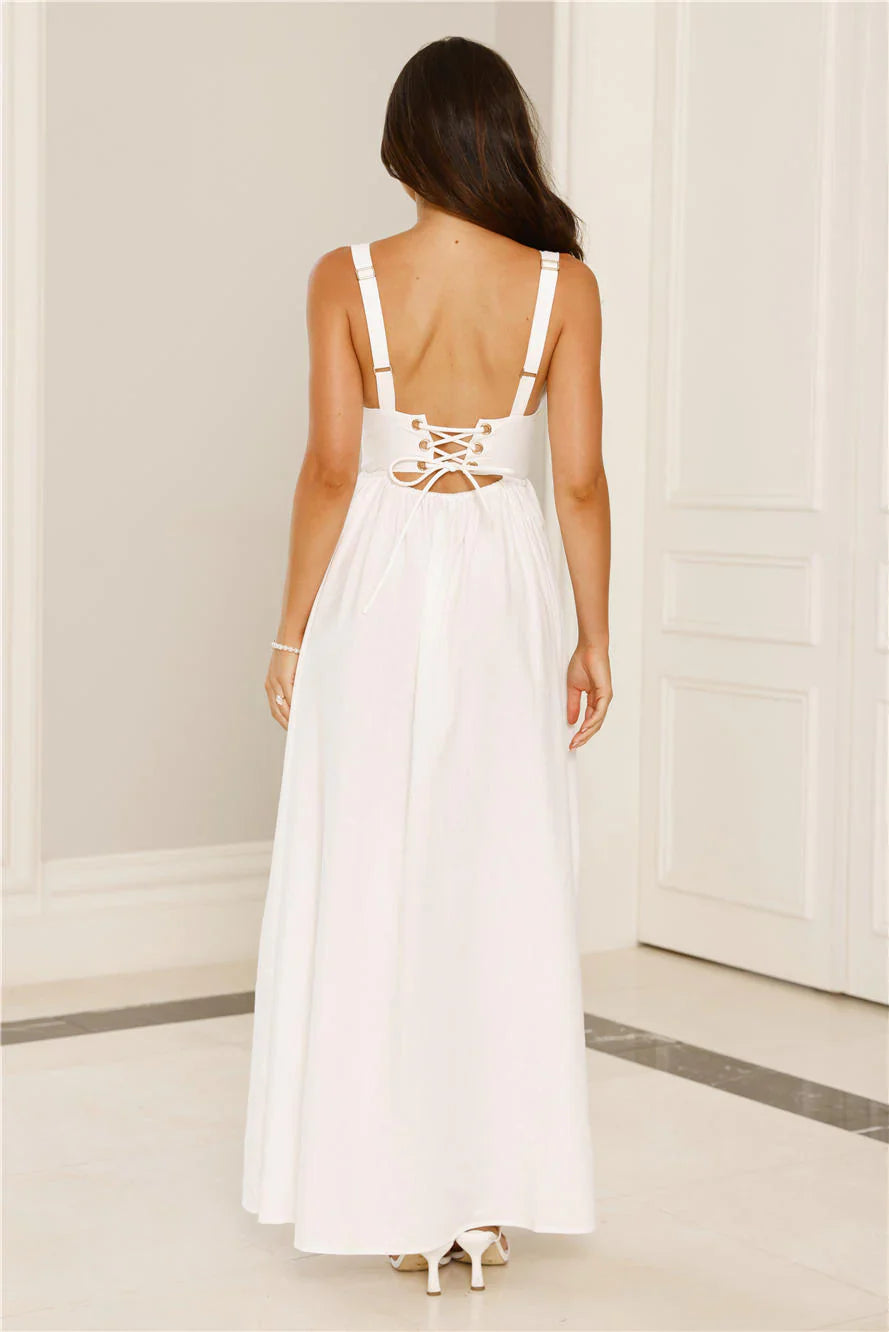 Enchanted Ever After Maxi Dress White