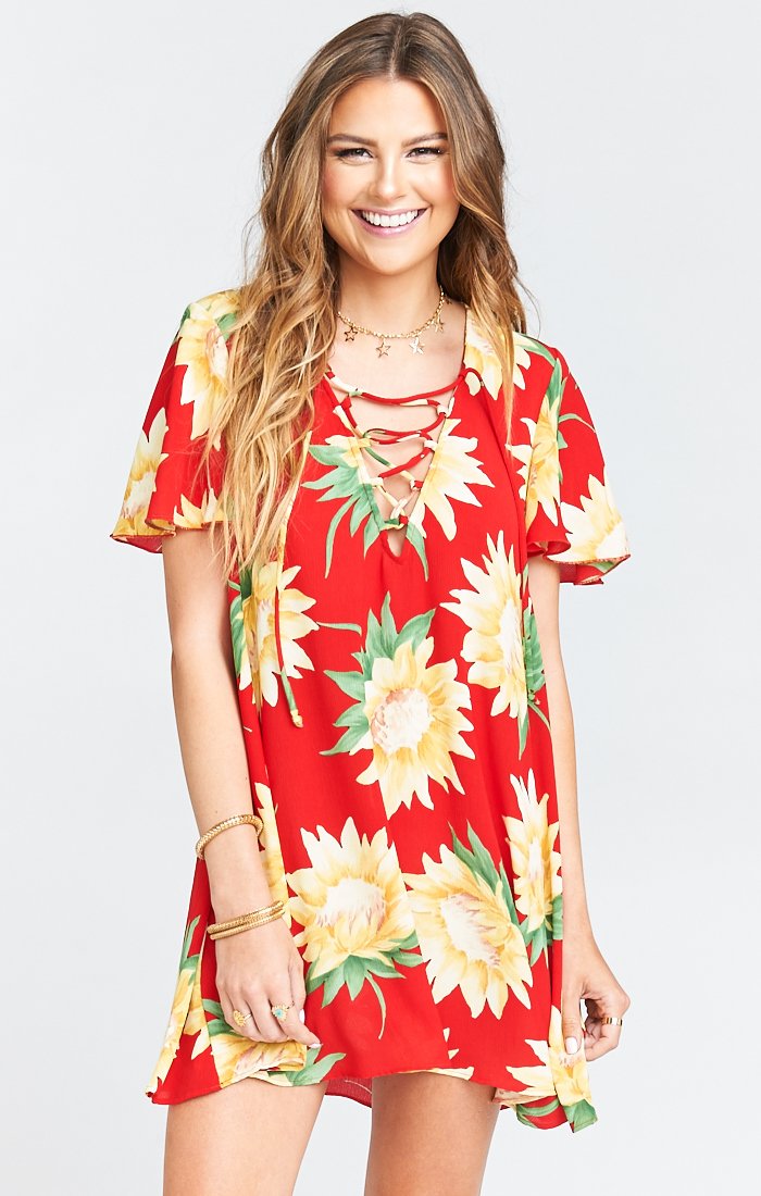 Kylie Lace Up Dress