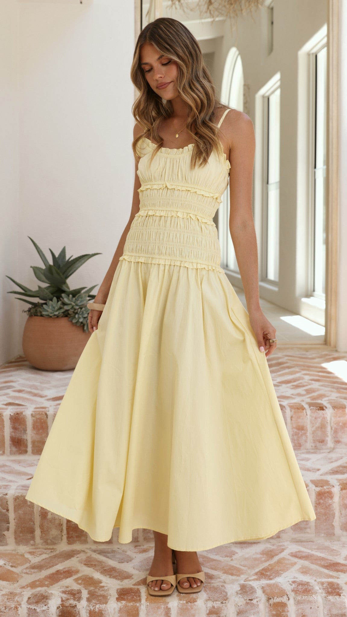 Vida Maxi Dress - Yellow