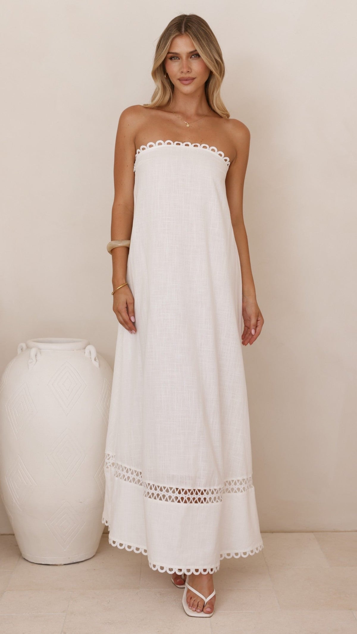 Sandra Maxi Dress - White