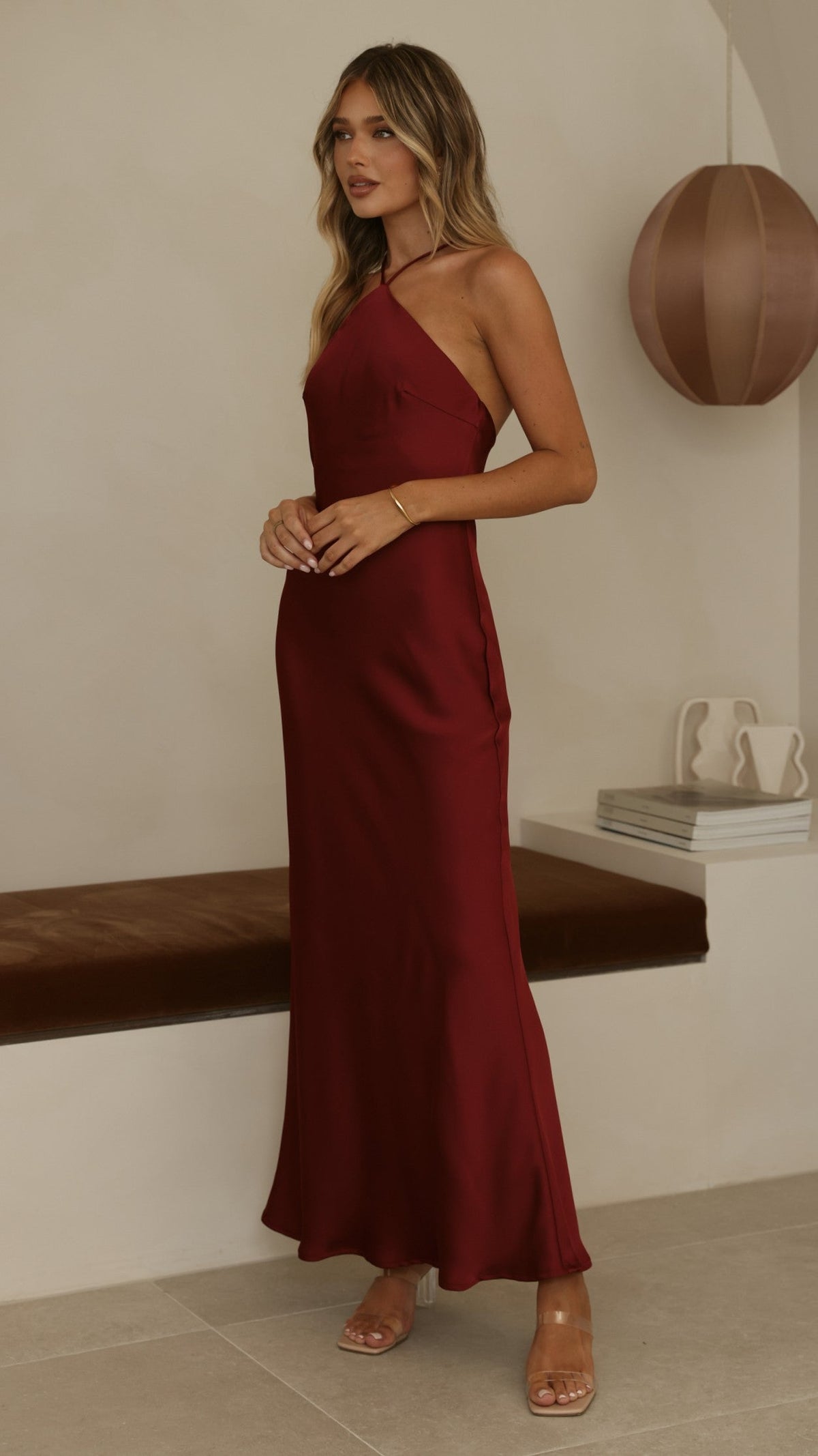 Chiara Maxi Dress - Wine
