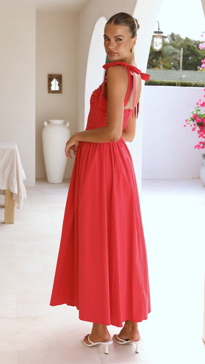 Haisley Maxi Dress - Red