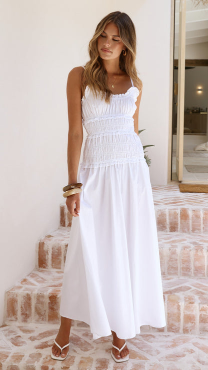 Vida Maxi Dress - White