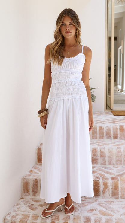 Vida Maxi Dress - White