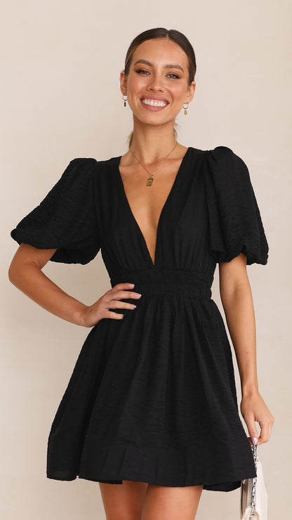 Erin Mini Dress - Black