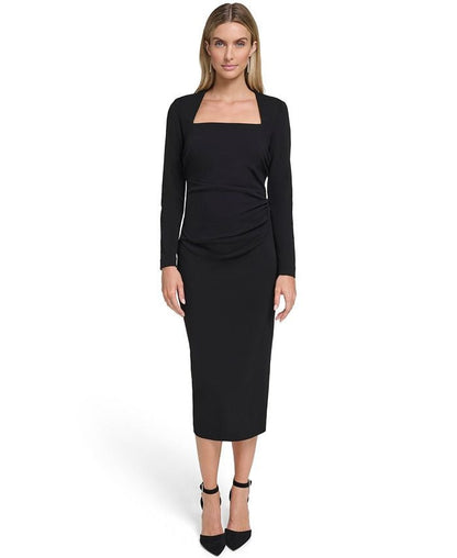 Calvin Klein Women's Long Sleeve Midi Dress