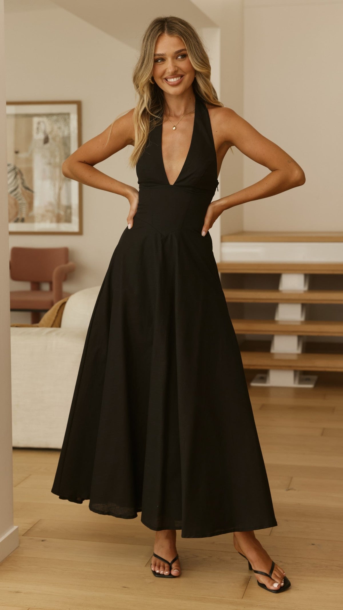 Skye Maxi Dress - Black