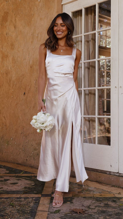 Alaria Maxi Dress - Champagne