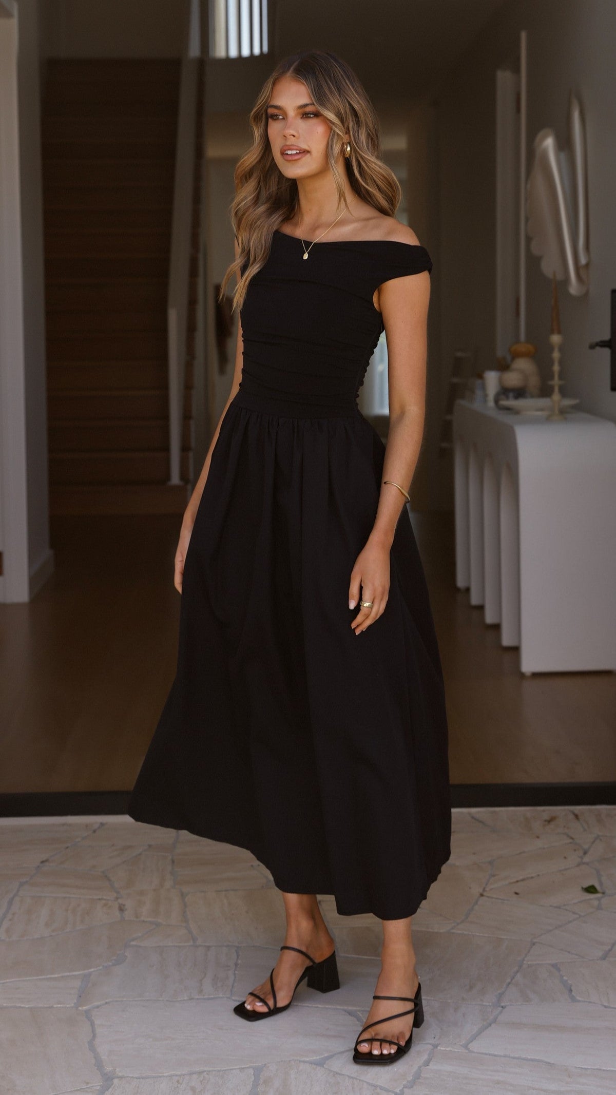 Immy Midi Dress - Black