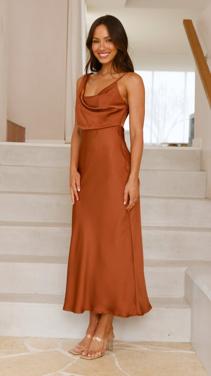Audrey Maxi Dress - Copper