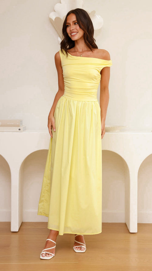 Immy Midi Dress - Yellow