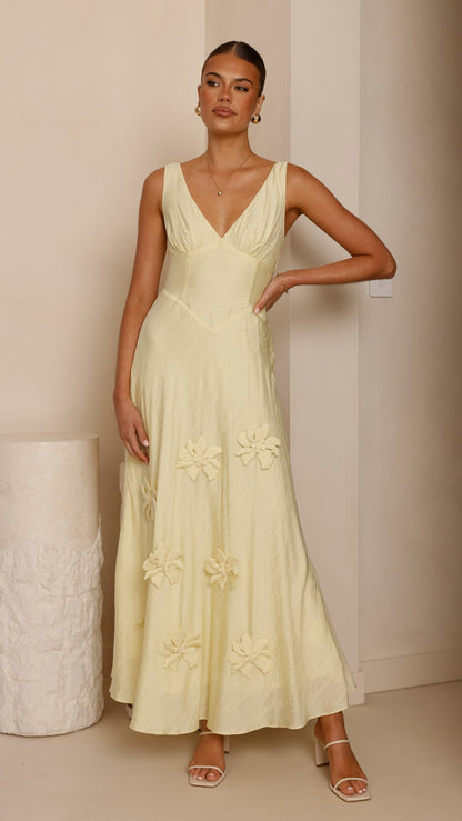 Lavara Maxi Dress - Yellow