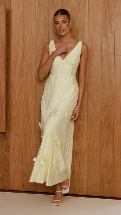 Lavara Maxi Dress - Yellow