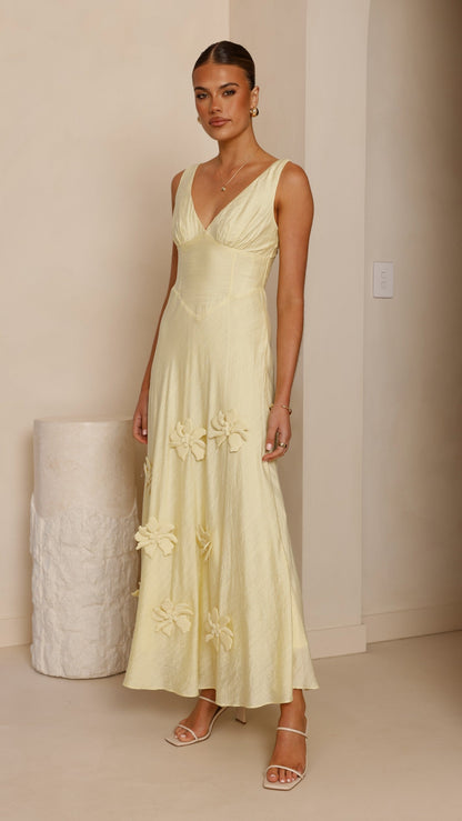 Lavara Maxi Dress - Yellow
