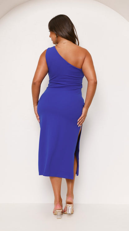 Alaina Midi Dress - Cobalt Blue