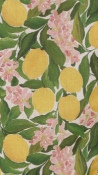 Carlia Midi Dress - Lemon Print