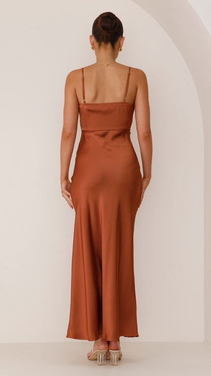 Ilana Maxi Dress - Copper
