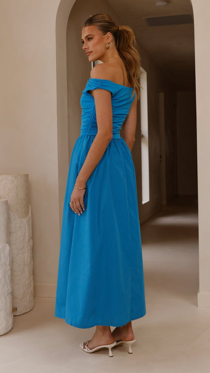 Immy Midi Dress - Blue