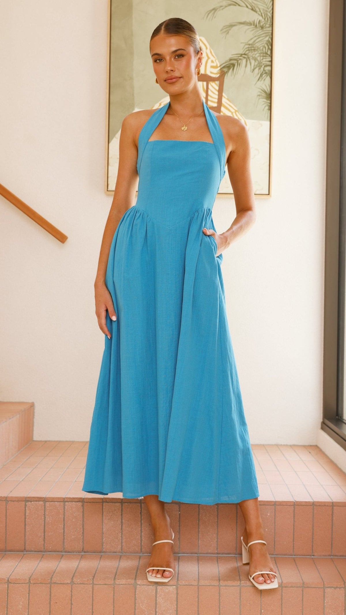 Caden Maxi Dress - Cobalt Blue
