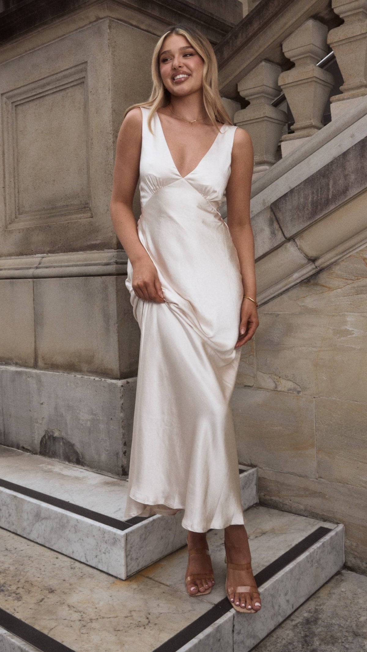 Sofia Maxi Dress - Champagne