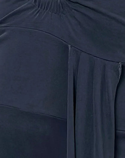 Ryoko Maxi Dress in Cupro Ocean Storm