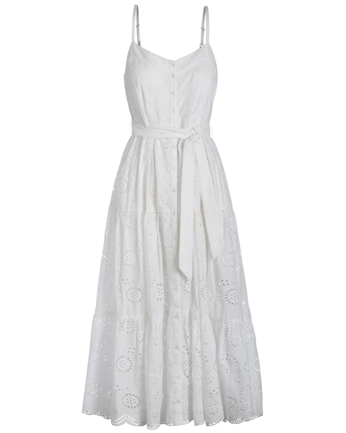 Addyson Dress In Fresh White Eyelet
