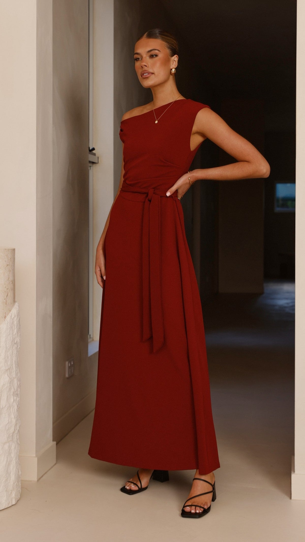 Gemma Maxi Dress - Burgundy
