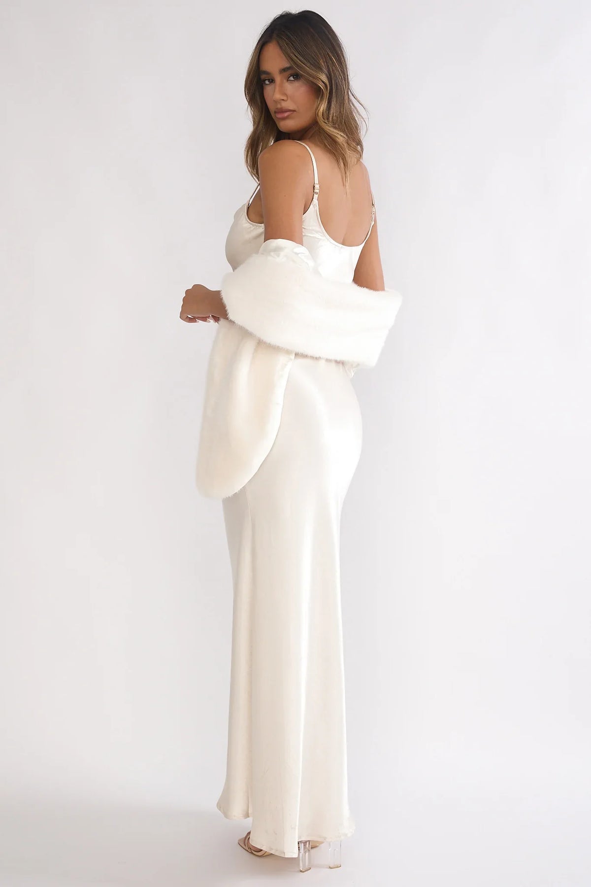 Hadley Cami Scarf Maxi Dress Cream