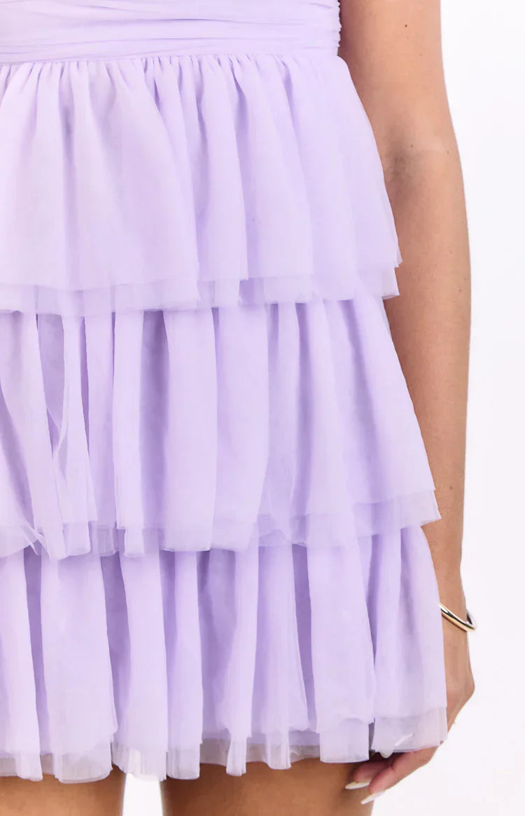Birthday Girl Lilac Mini Party Dress