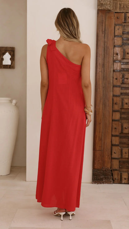 Hallie Maxi Dress - Red