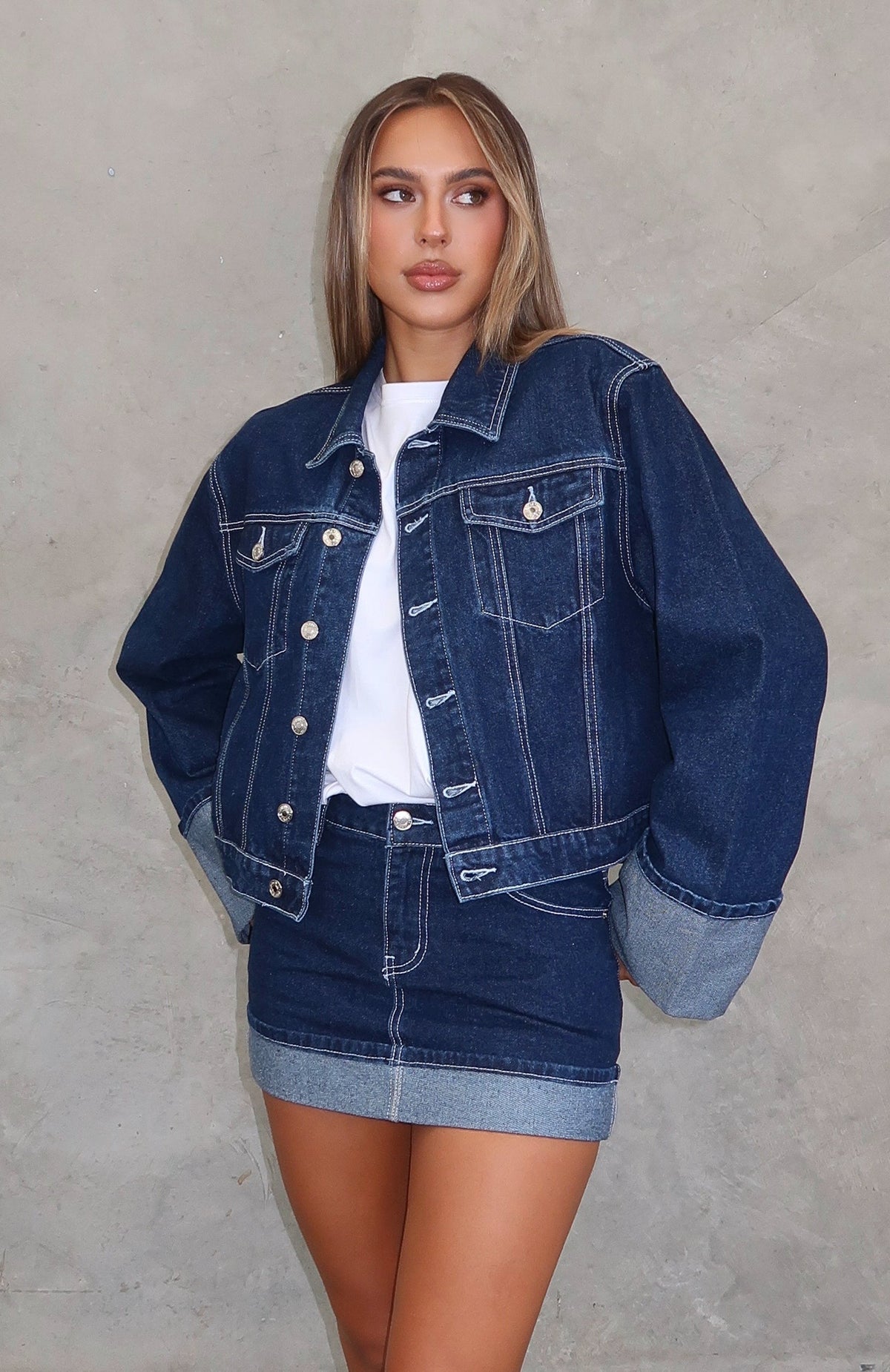 Charlotte Denim Jacket Dark Indigo