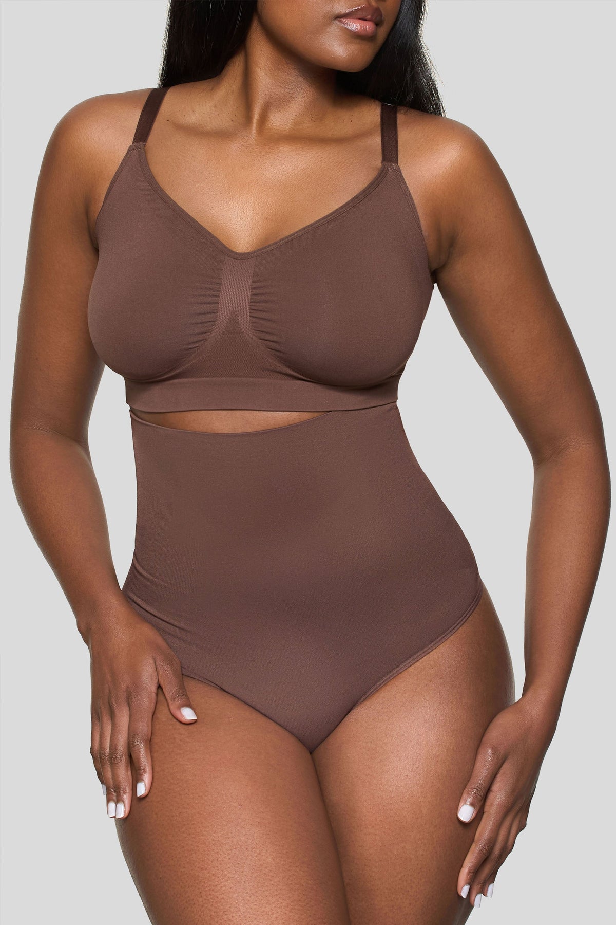 BOOMBA | Cocoa High-Waisted Thong Shapewear