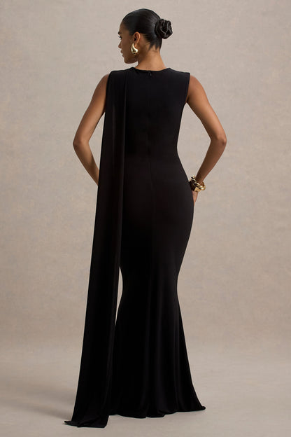 Mia | Black Maxi Dress With Sash