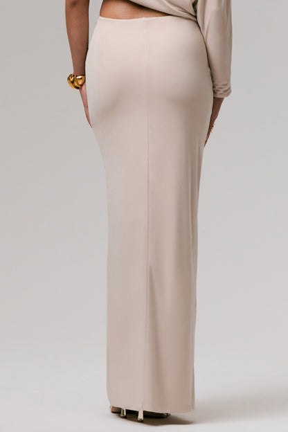 Marlena | Stone Twisted Split Maxi Skirt