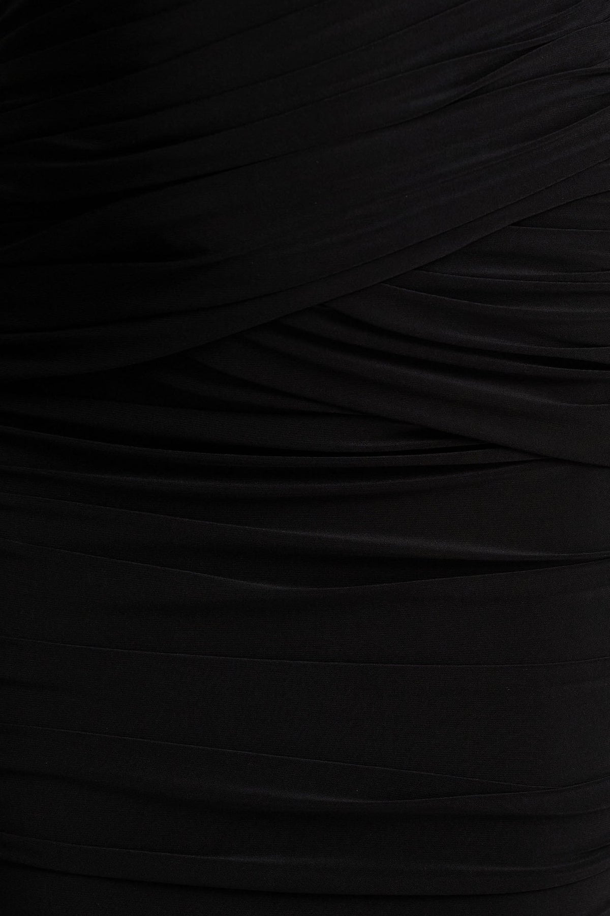 Kendall | Black V-Neck Wrapped Maxi Dress With Chest Cut-Out