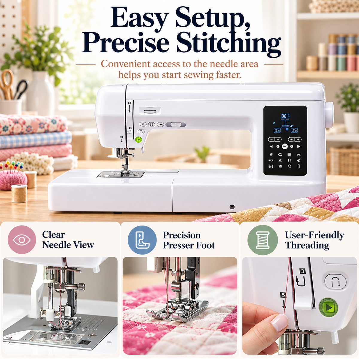 Computerized Sewing & Quilting Machine