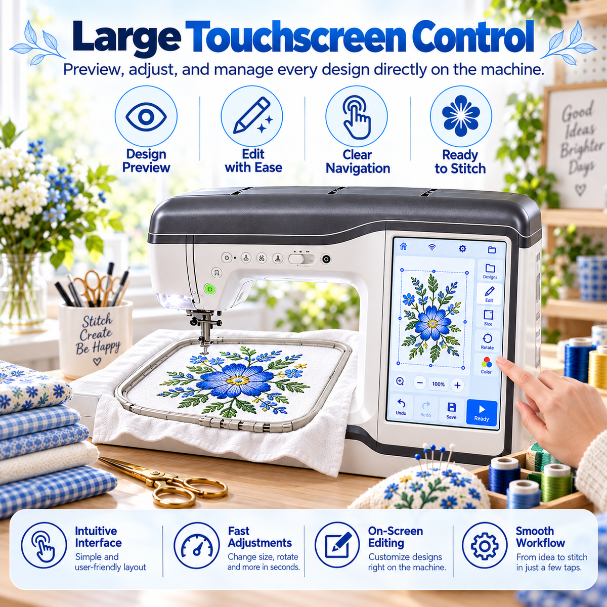 Complete Sewing & Embroidery Machine Set – Everything You Need to Create at Home