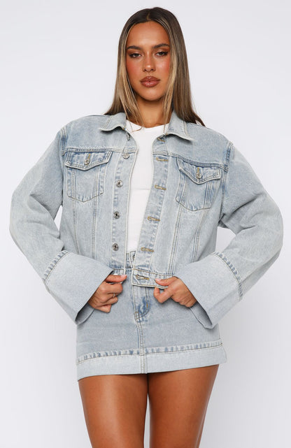 Charlotte Denim Jacket Light Blue