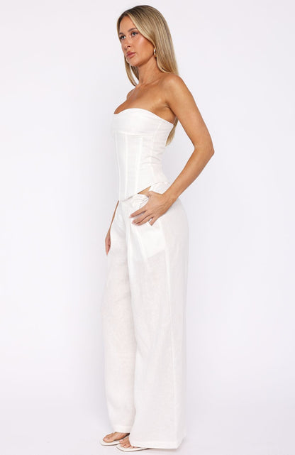 Unfinished Feelings Pants White