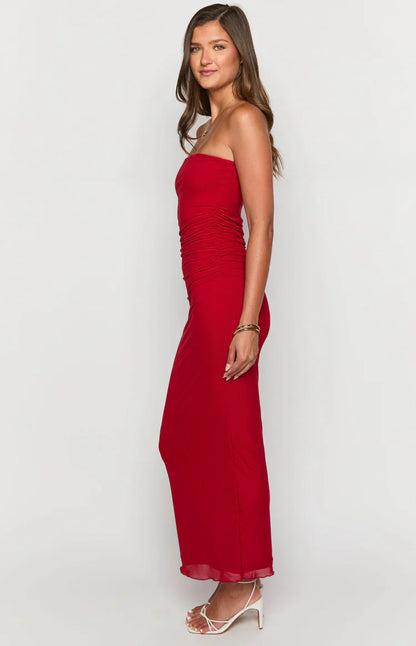 Imogen Red Maxi Dress