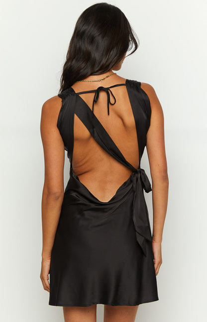 Lamira Black Mini Dress