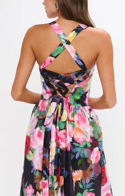 Abigail Maxi Dress ~ Moonlit Garden Gala Taffeta