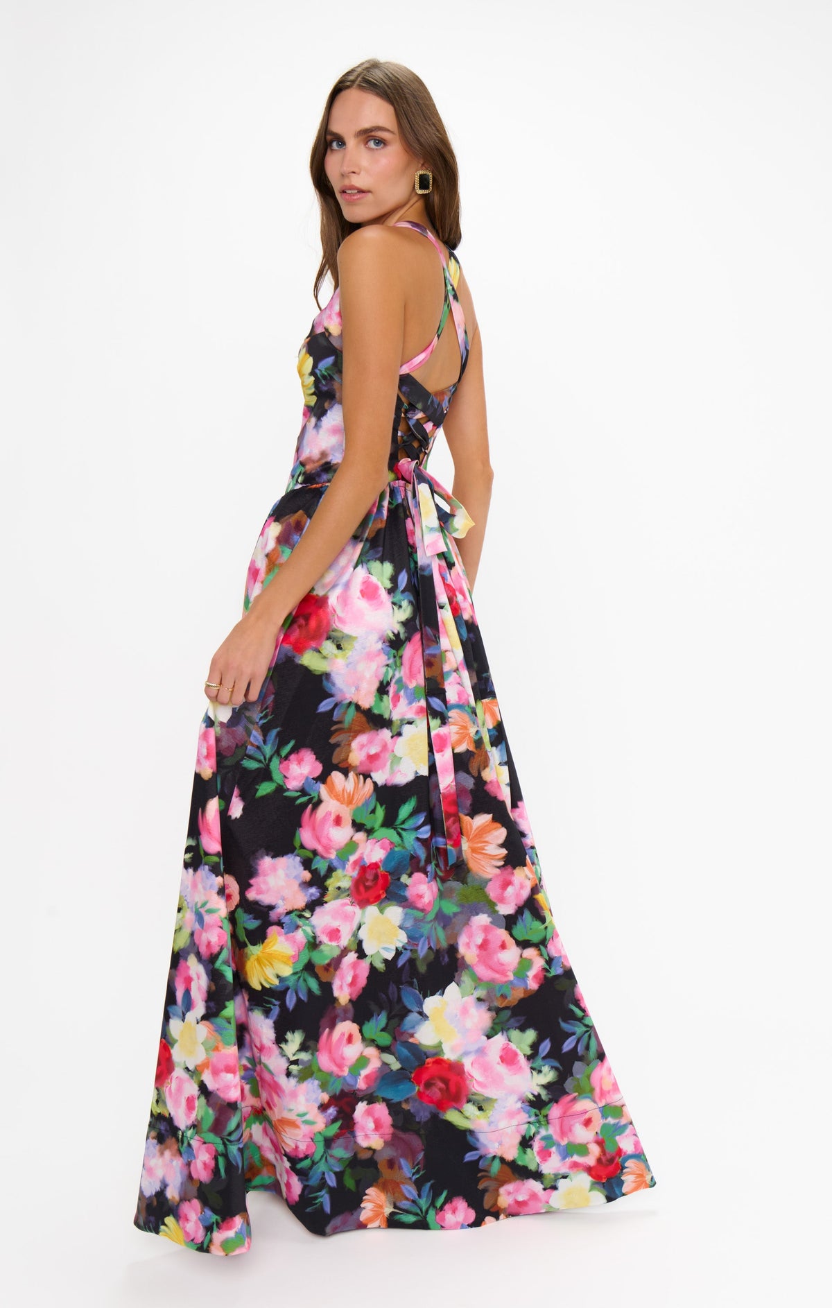 Abigail Maxi Dress ~ Moonlit Garden Gala Taffeta