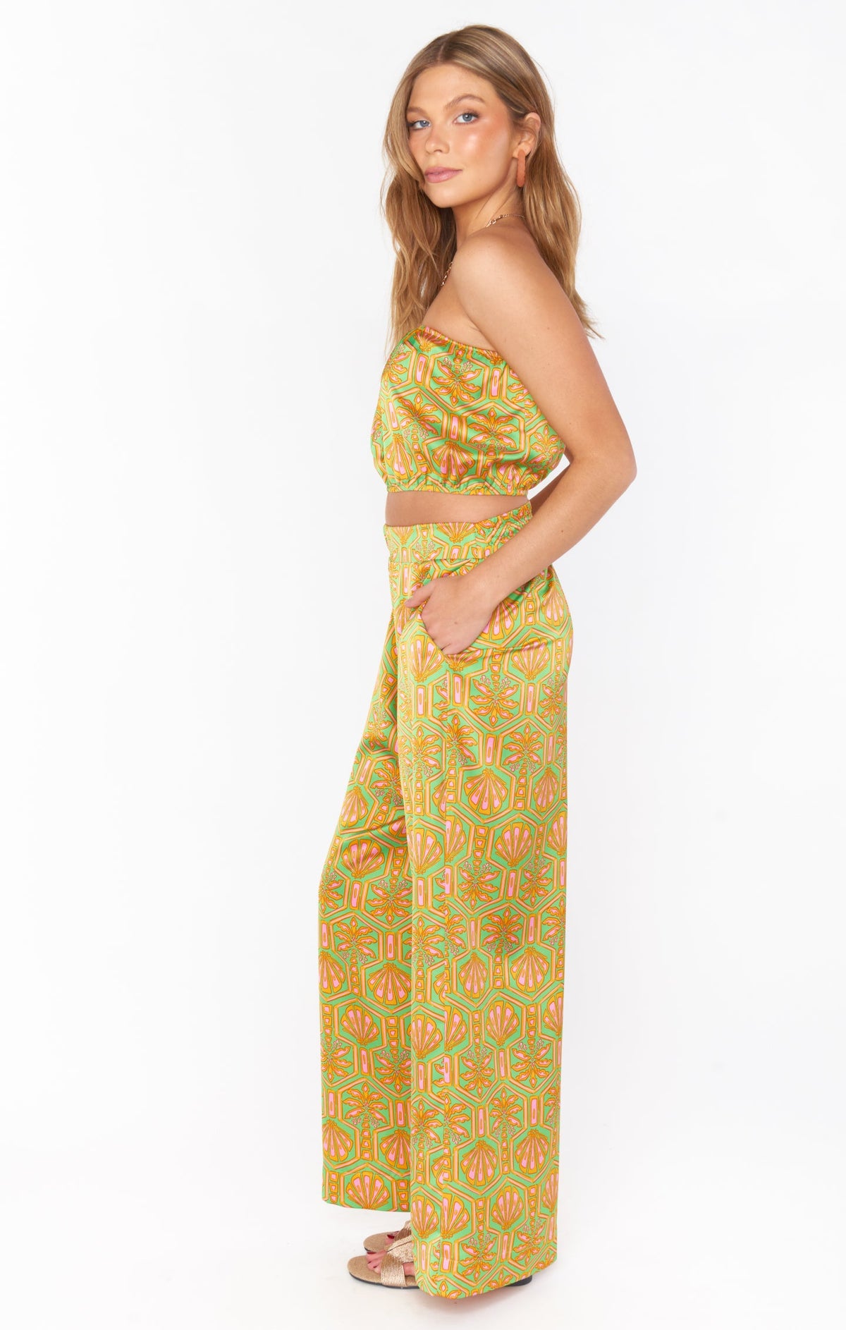 Landon Pants ~ Palm Deco