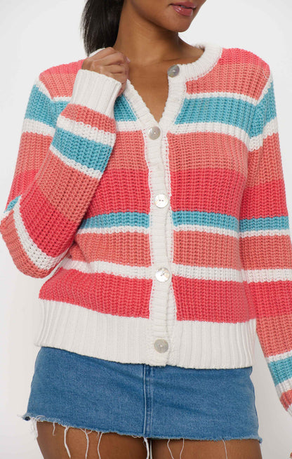 Camden Cardigan ~ Cabana Stripe Knit