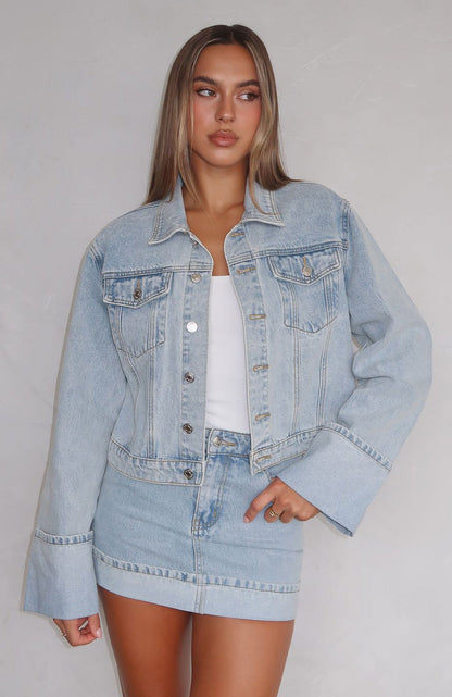 Charlotte Denim Jacket Light Blue