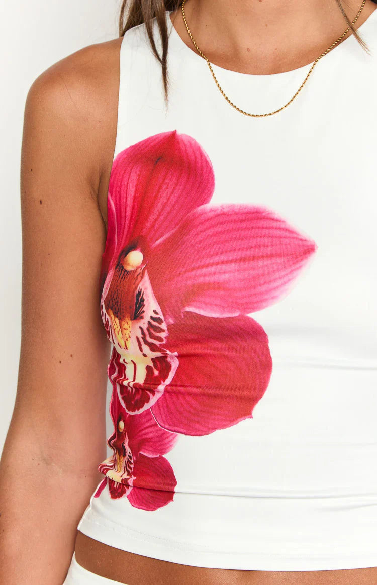 Payge White Orchid Top