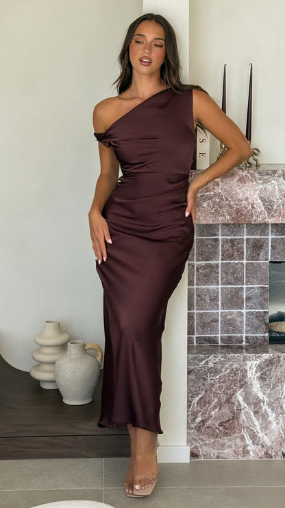 Gigi Maxi Dress - Chocolate