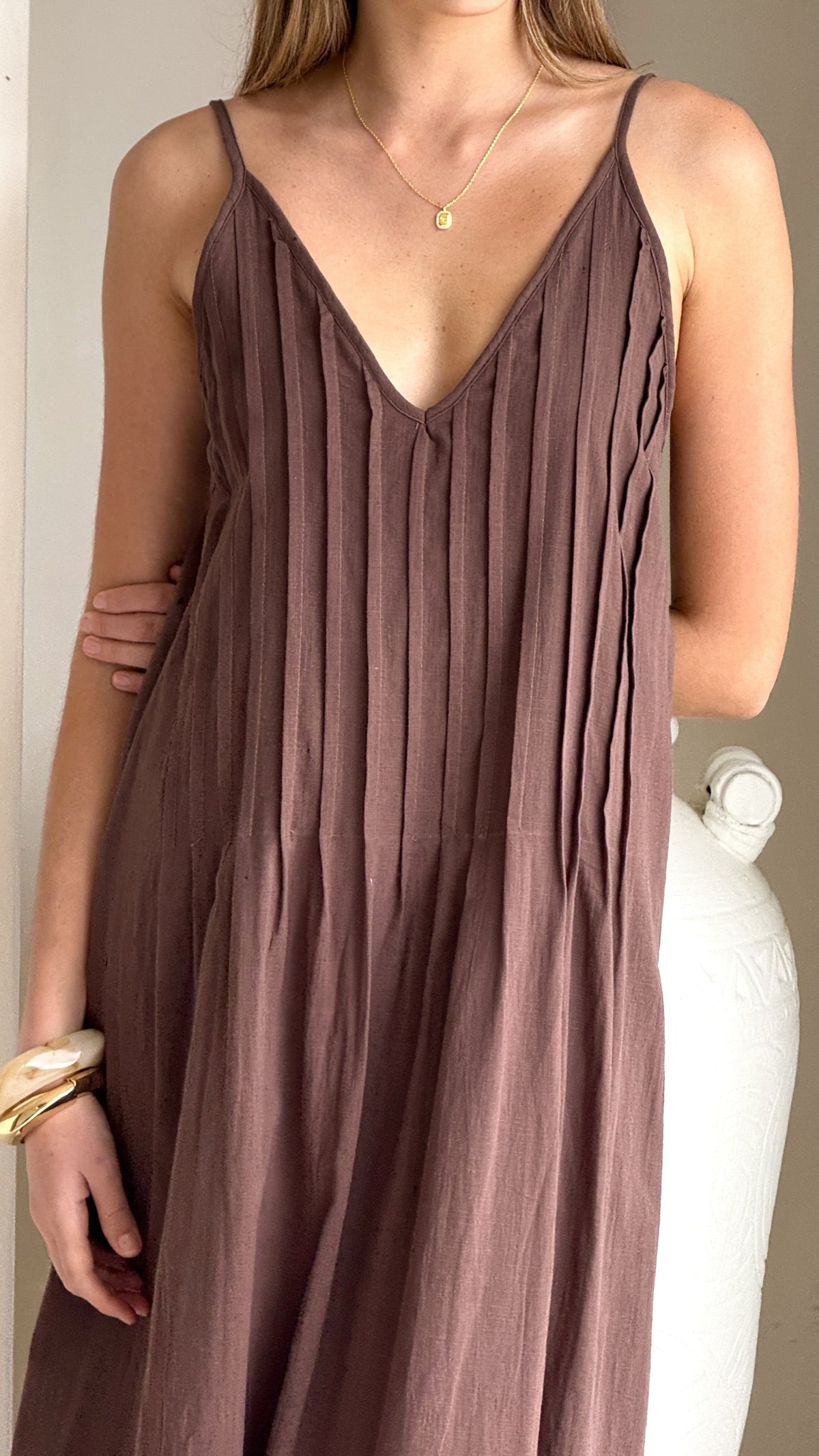 Aspen Maxi Dress - Chocolate